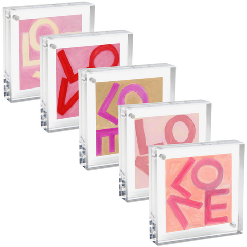 Lucite Love Squares