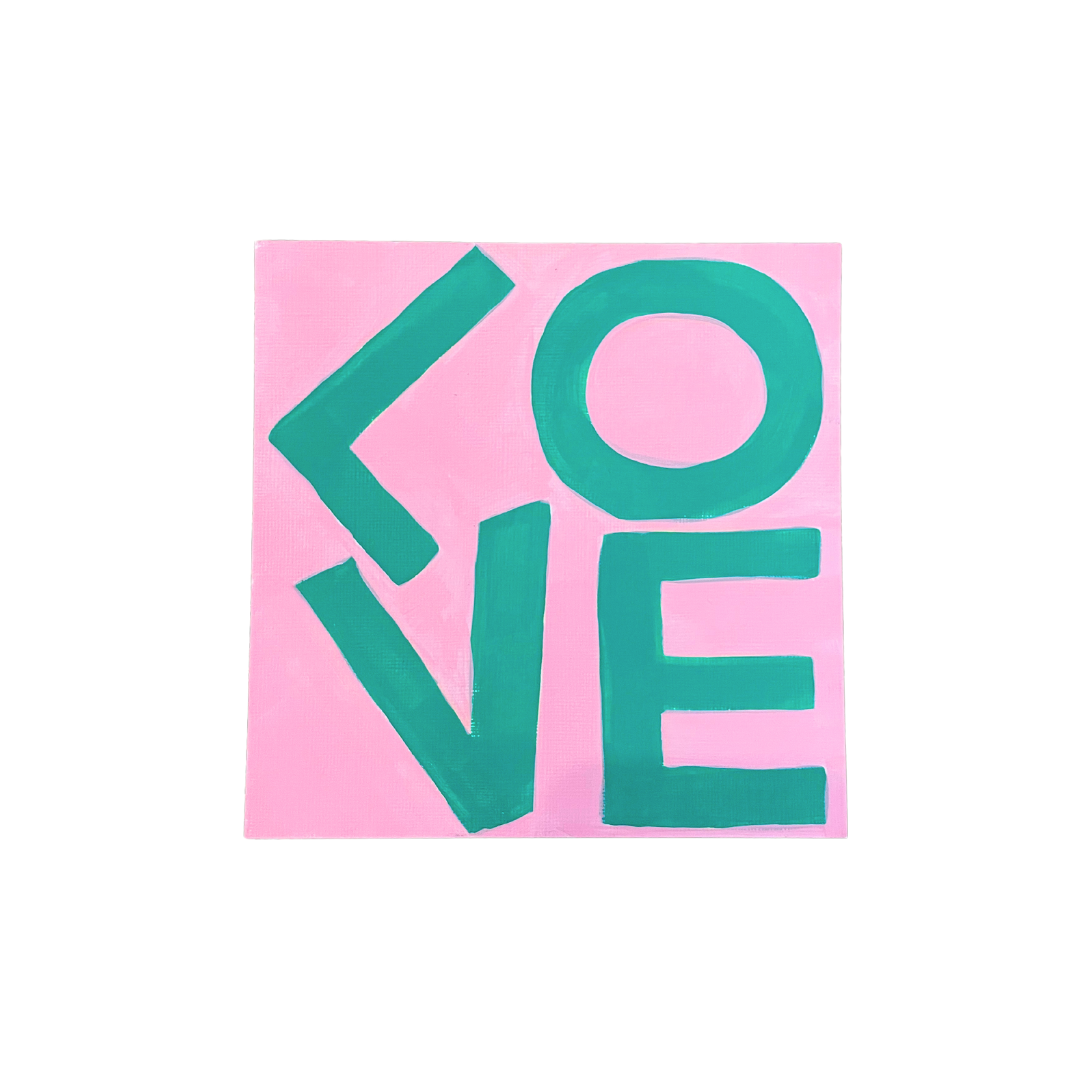 Love Square© Original - Green on Pink– LOVEVOLVE ®